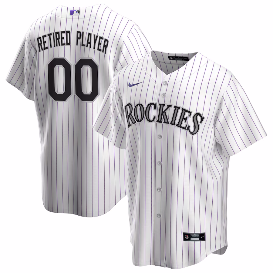 Youth Colorado Rockies Nike White Home Pick-A-Player Retired Roster Replica Jersey