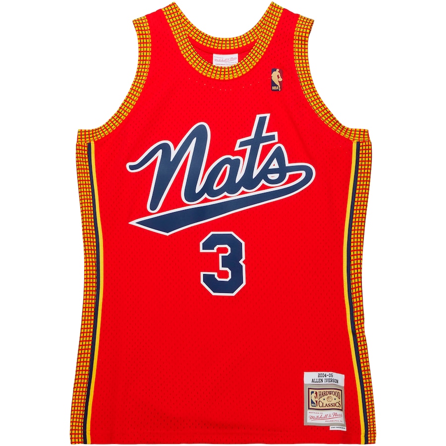 Men's Philadelphia 76ers Allen Iverson Mitchell & Ness Red Hardwood Classics Swingman Jersey