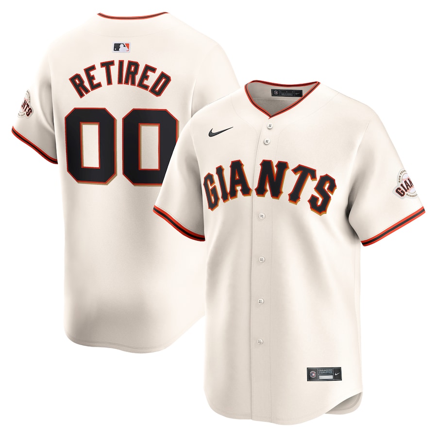 Men's San Francisco Giants Cream Home Limited Pick-A-Player Retired Roster Jersey