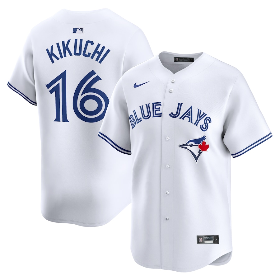Men's Toronto Blue Jays Yusei Kikuchi White Home Limited Player Jersey