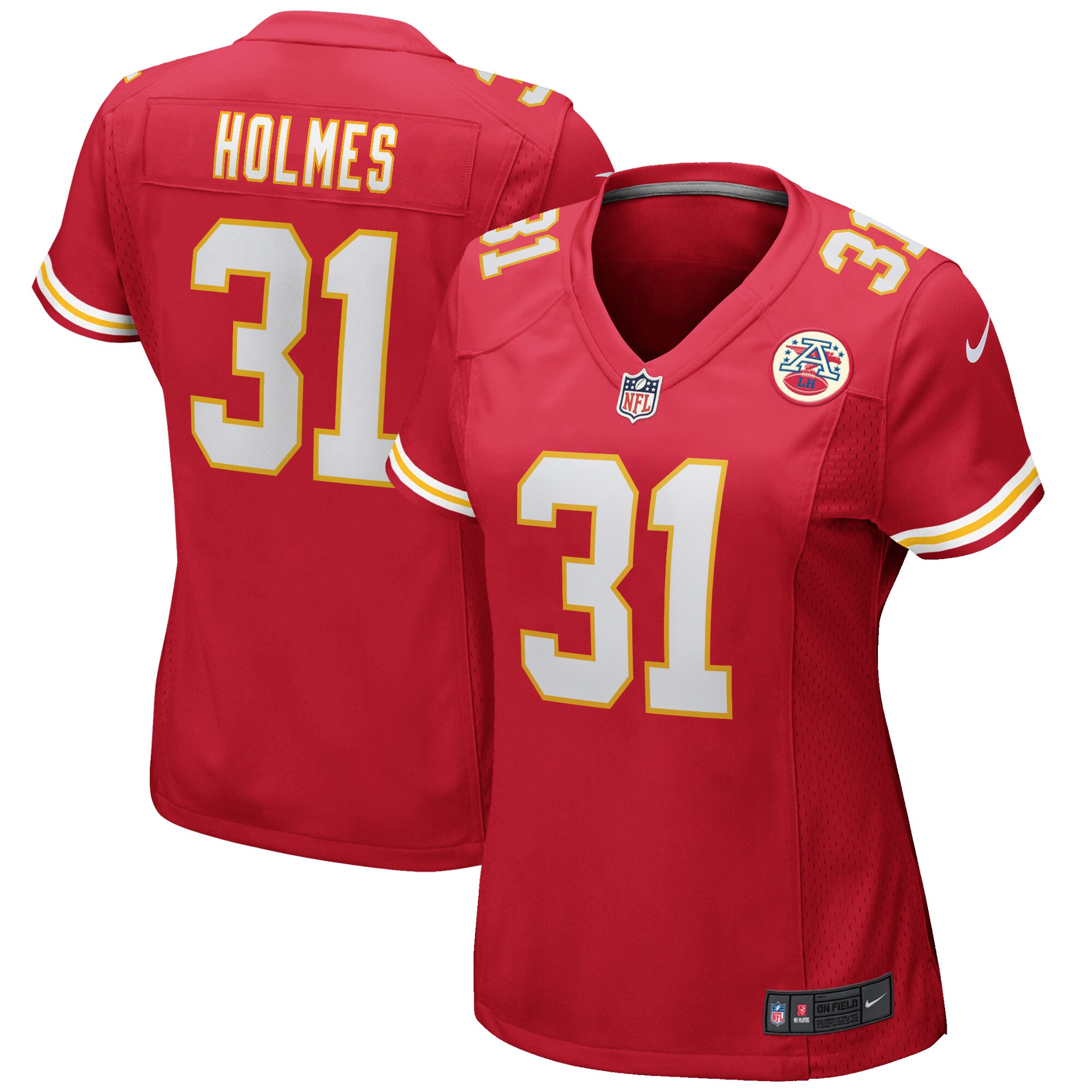 Priest Holmes Kansas City Chiefs Women's Game Retired Player Jersey - Red