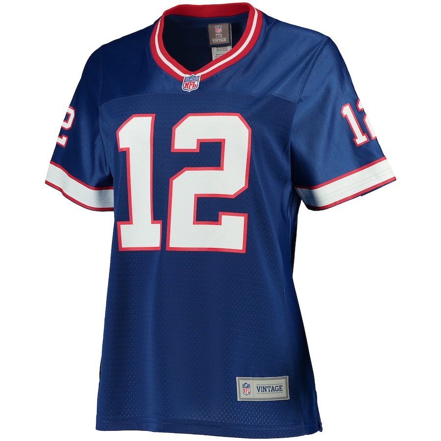 Womens Buffalo Bills Jim Kelly Pro Line Royal Retired Player Replica Jersey