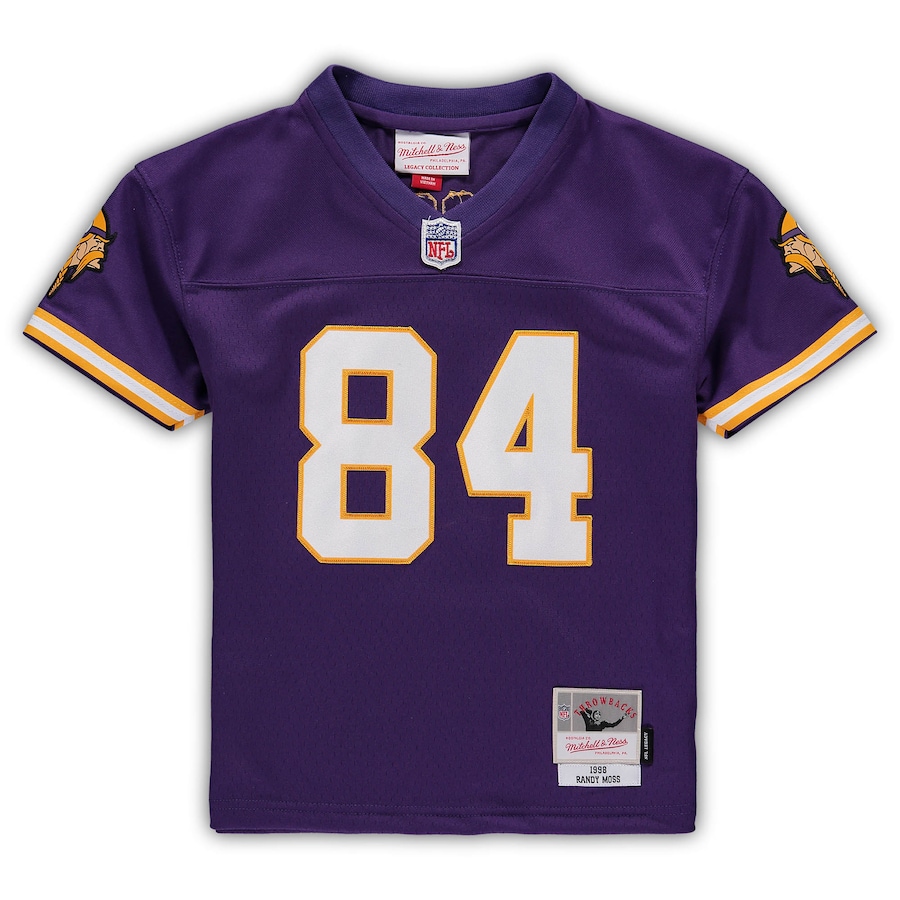 Preschool Minnesota Vikings Randy Moss Purple 1998 Retired Legacy Jersey