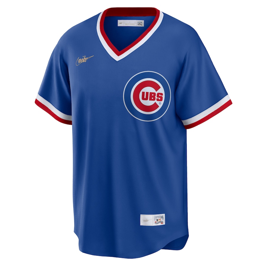 Men's Chicago Cubs Ryne Sandberg Royal Road Cooperstown Collection Player Jersey