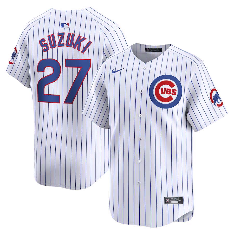 Youth Chicago Cubs Seiya Suzuki Nike White Home Limited Player Jersey