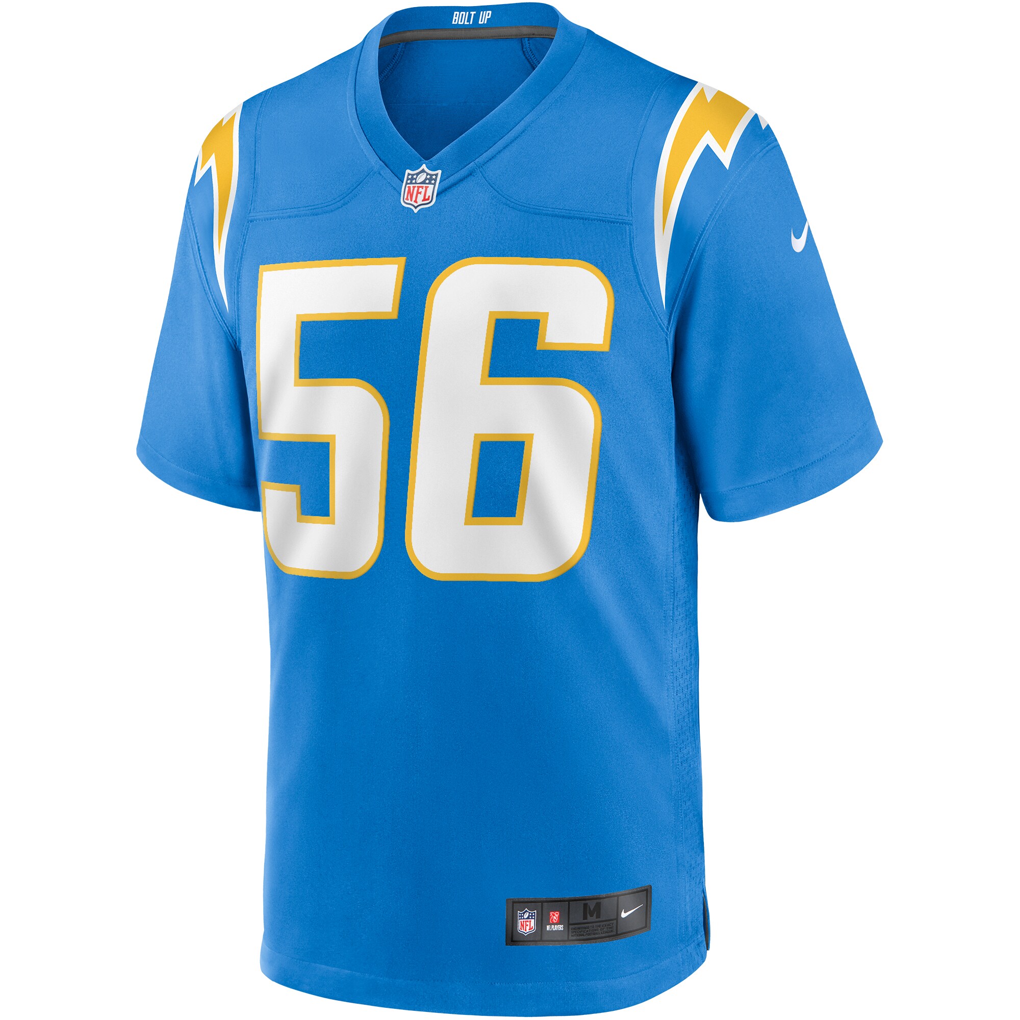 Shawne Merriman Los Angeles Chargers Game Retired Player Jersey - Powder Blue