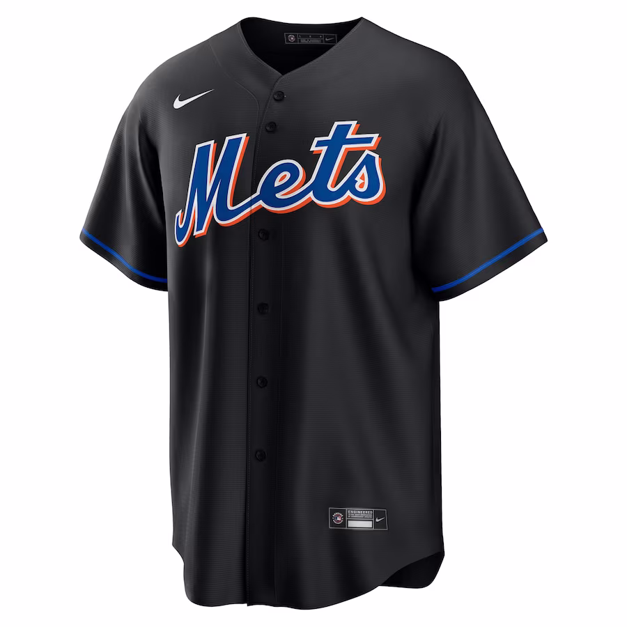 Youth New York Mets Al Leiter Nike Black 2022 Alternate Replica Player Jersey