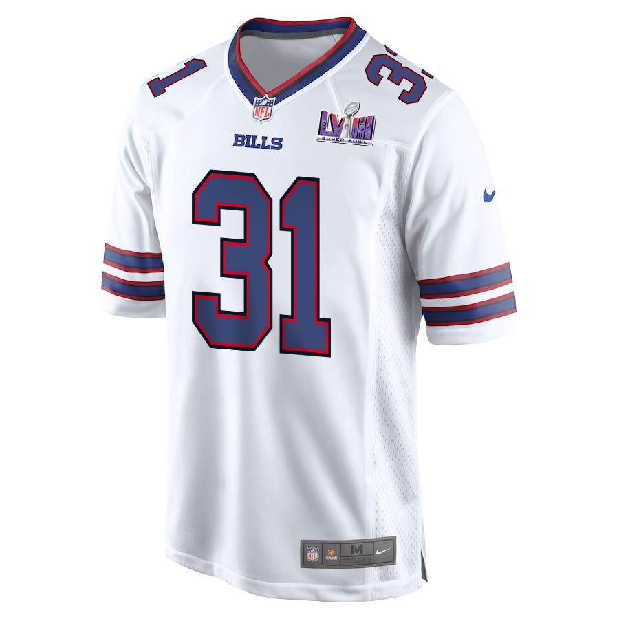 Rasul Douglas 31 Signed Buffalo Bills Super Bowl LVIII Game Men Jersey - White