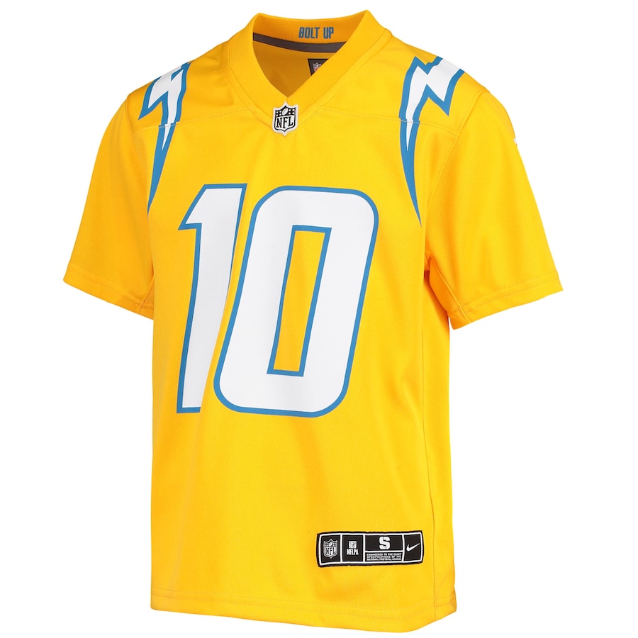 Youth Los Angeles Chargers Justin Herbert Gold Inverted Team Game Jersey