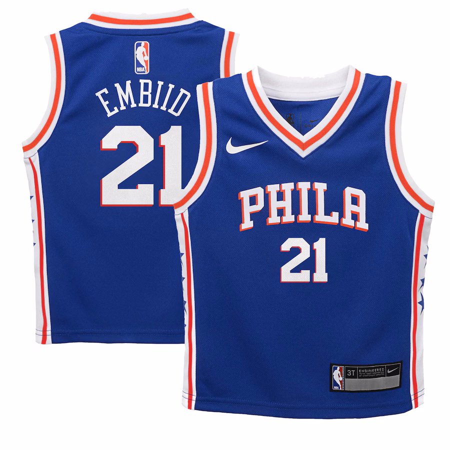 Infant Philadelphia 76ers Joel Embiid Nike Royal Swingman Player Jersey - Icon Edition