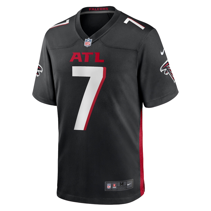 Mens Atlanta Falcons Bijan Robinson Black 2023 Draft First Round Pick Game Jersey