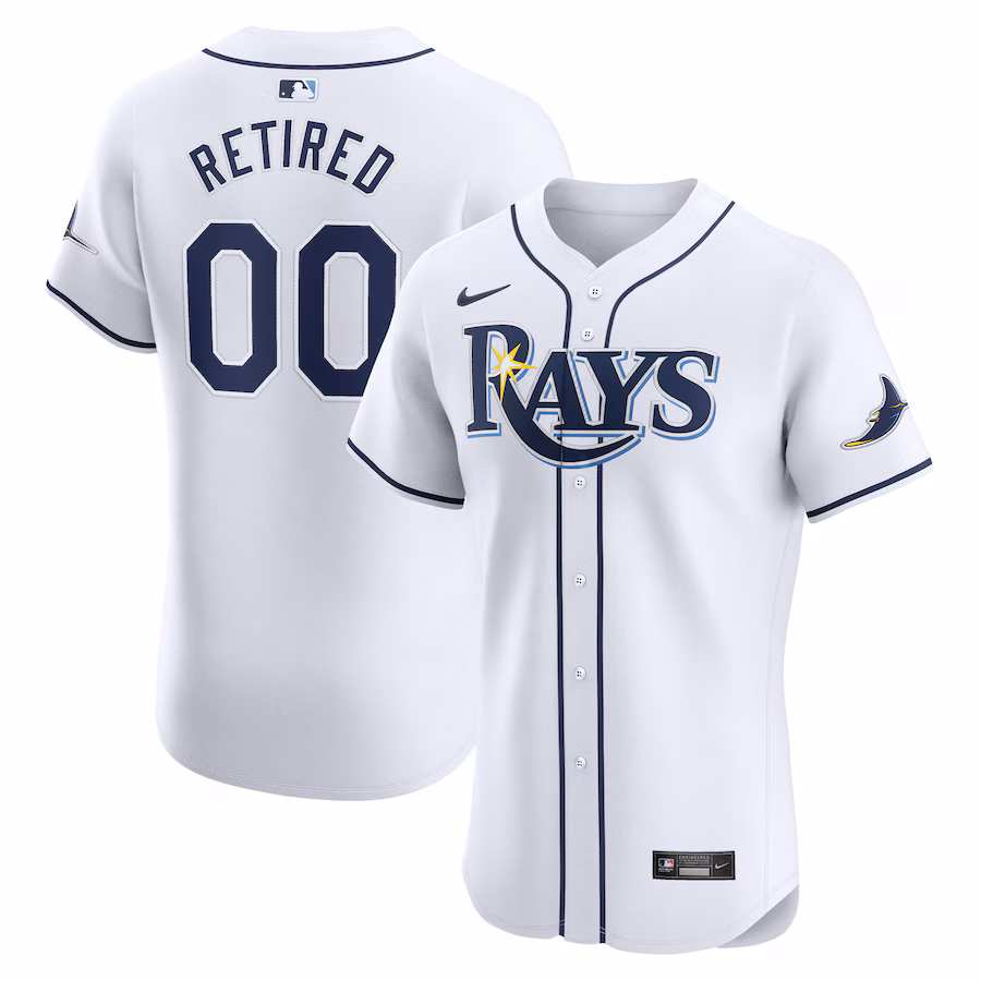 Youth Tampa Bay Rays Nike White Home Elite Pick-A-Player Retired Roster Jersey