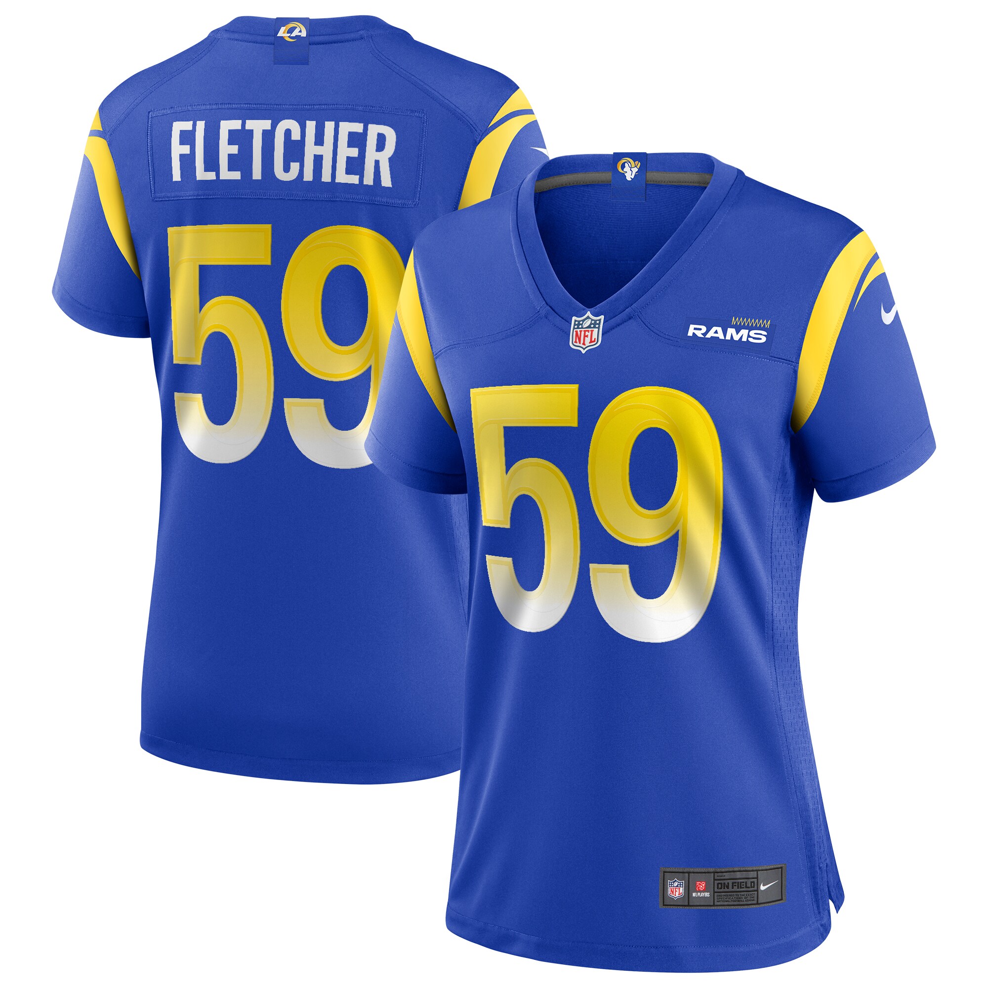 London Fletcher Los Angeles Rams Women's Game Retired Player Jersey - Royal