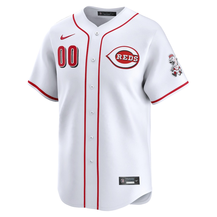 Men's Cincinnati Reds White Home Limited Pick-A-Player Retired Roster Jersey
