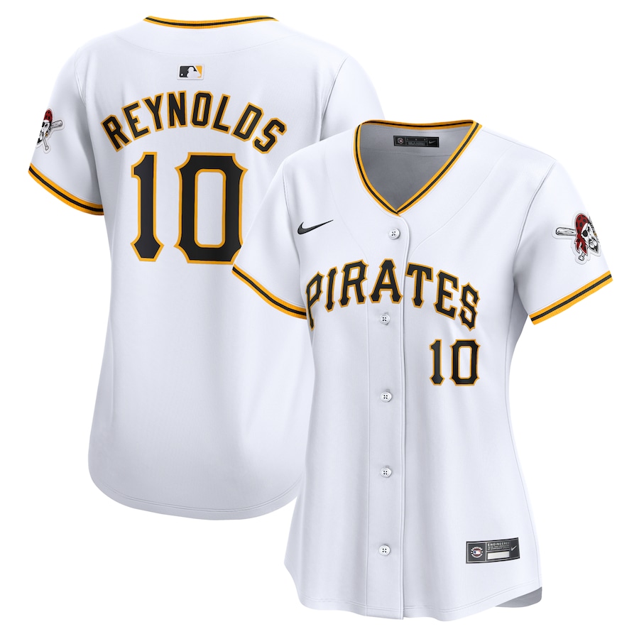 Women's Pittsburgh Pirates Bryan Reynolds White Home Limited Player Jersey