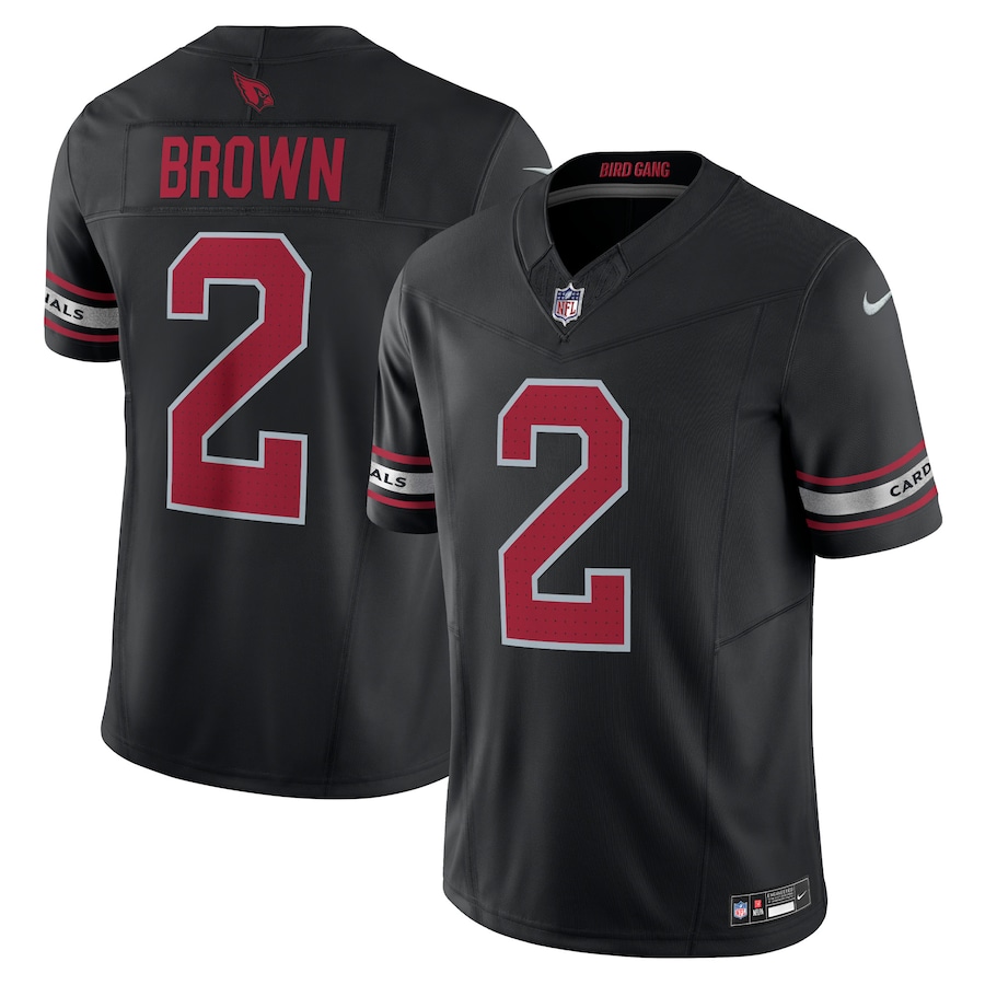 Mens Arizona Cardinals Marquise Brown Black Vapor F.U.S.E. Limited Jersey