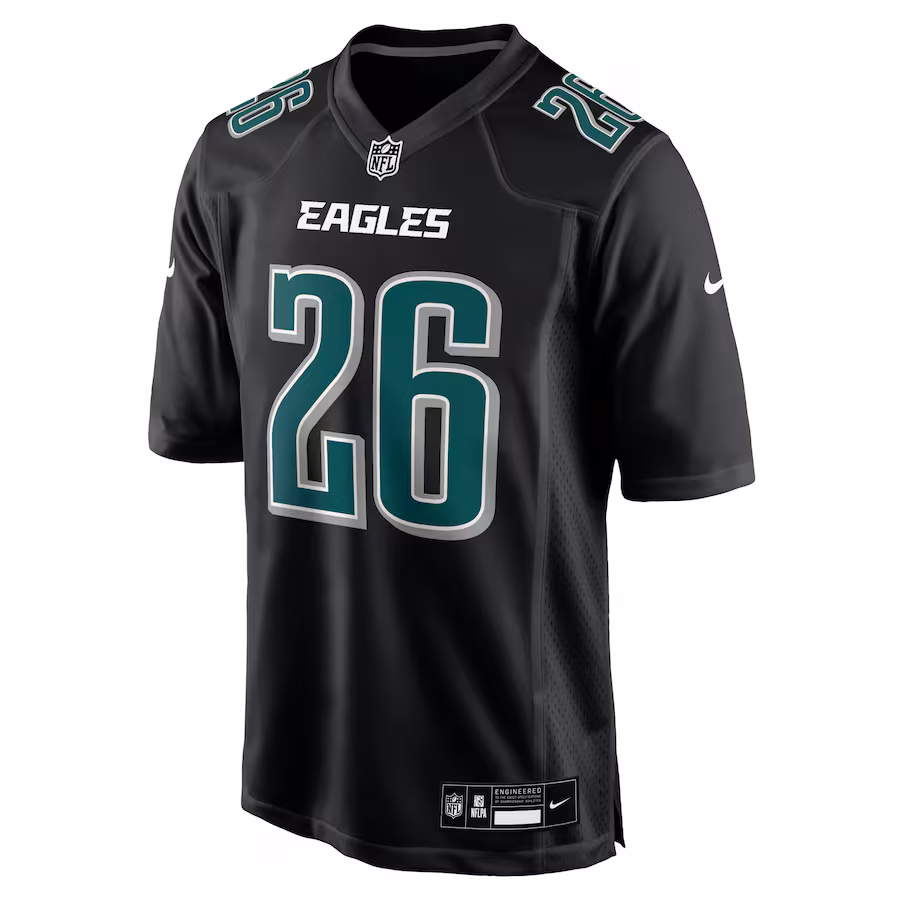 Saquon Barkley Philadelphia Eagles Nike Carbon Fashion Jersey - Carbon Black
