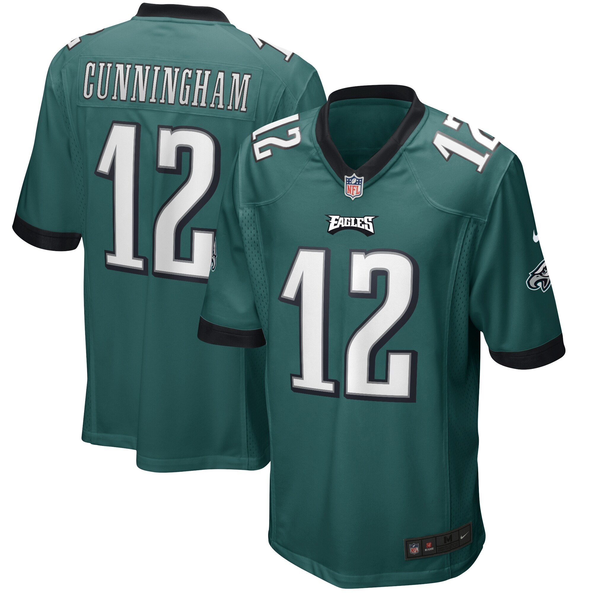Randall Cunningham Philadelphia Eagles Game Retired Player Jersey - Midnight Green