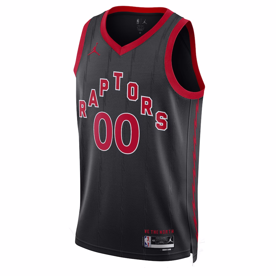 Unisex Toronto Raptors Jordan Brand Black 2022/23 Swingman Custom Jersey - Statement Edition