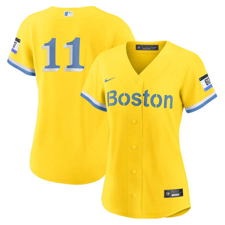 Women's Boston Red Sox Rafael Devers Gold City Connect Replica Player Jersey