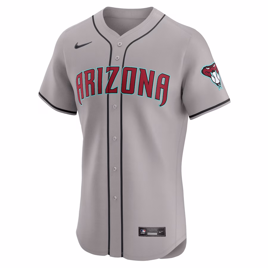 Youth Arizona Diamondbacks Nike Gray Vapor Premier Elite Patch Jersey