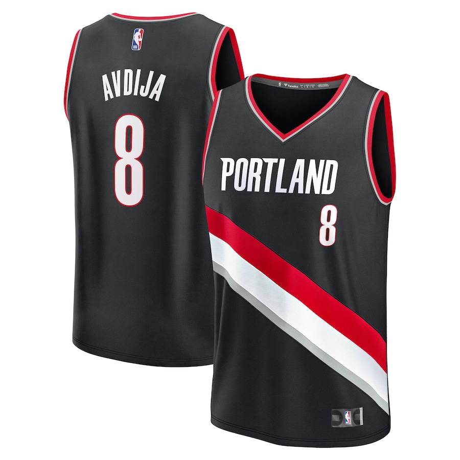Deni Avdija Portland Trail Blazers Fanatics Fast Break Replica Player Jersey - Icon Edition - Black