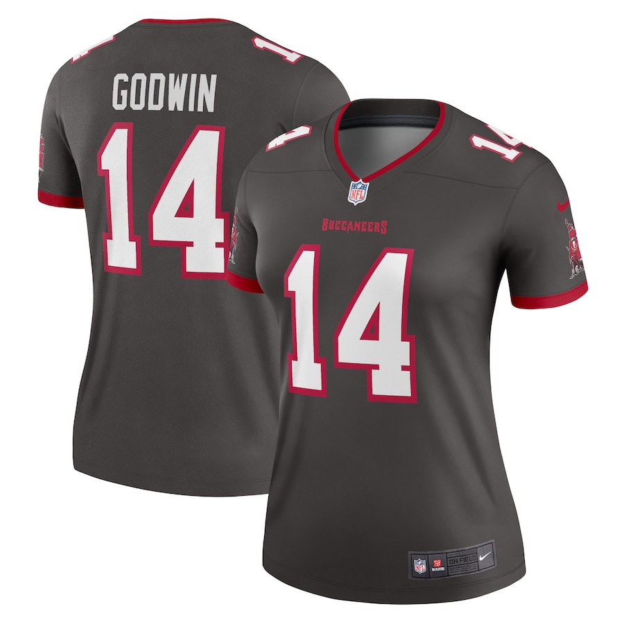 Womens Tampa Bay Buccaneers Chris Godwin Pewter Alternate Legend Jersey