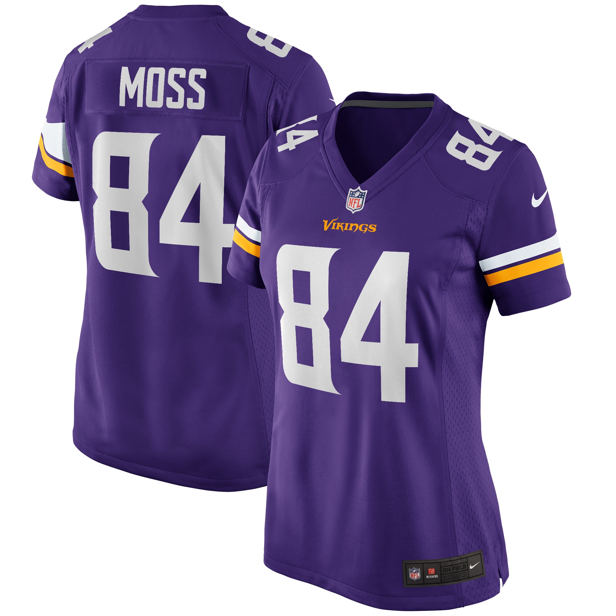 Randy Moss Minnesota Vikings Women's Game Retired Player Jersey - Purple