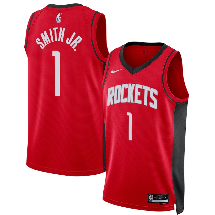 Unisex Houston Rockets Jabari Smith Jr. Red 2022 NBA Draft First Round Pick Jersey