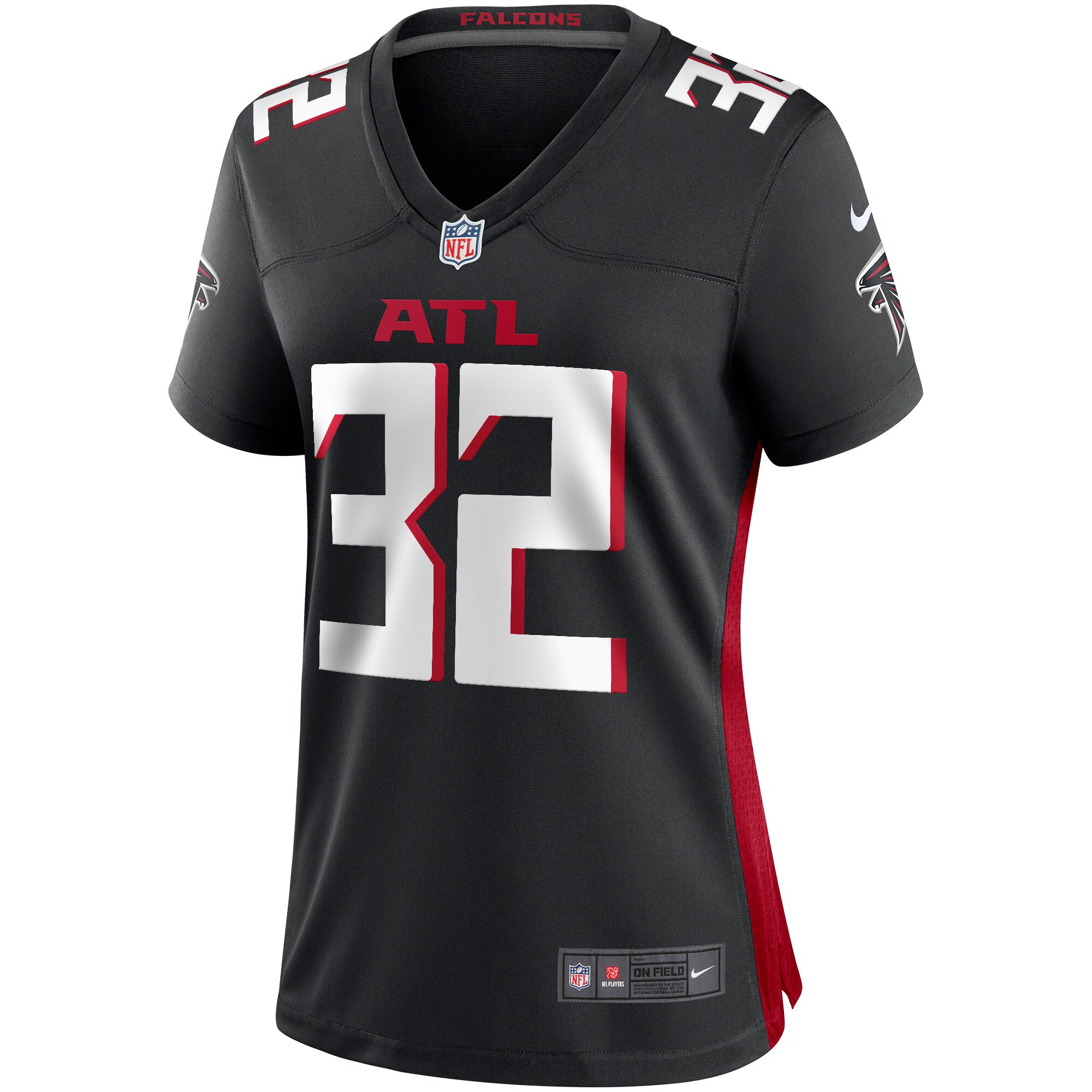 Jamal Anderson Atlanta Falcons Women's Game Retired Player Jersey - Black