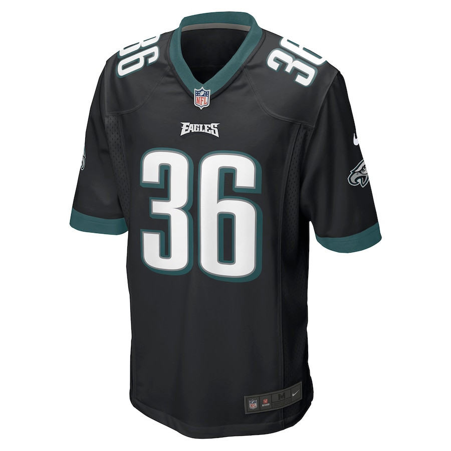Brian Westbrook 36 Philadelphia Eagles Men Retired Alternate Game Jersey - Black