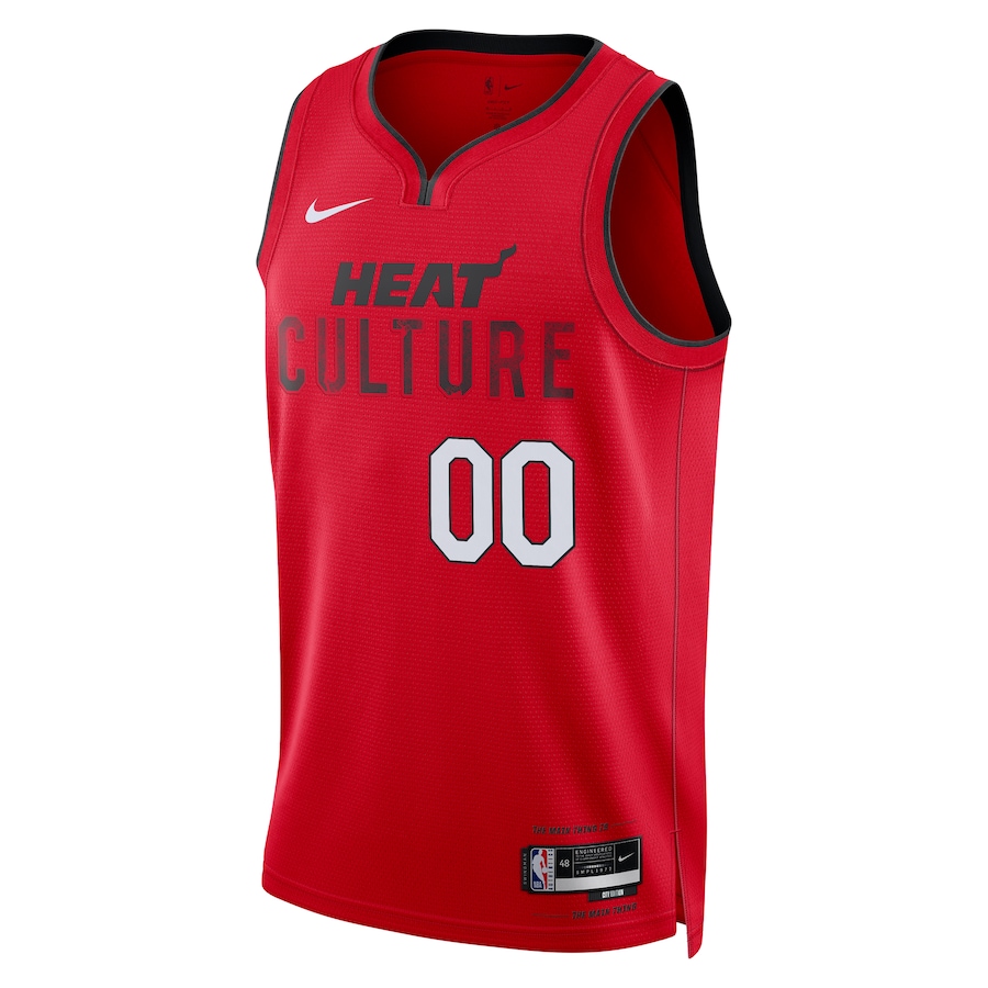 Miami Heat Nike Unisex 2024/25 Custom Swingman Jersey - City Edition - Red