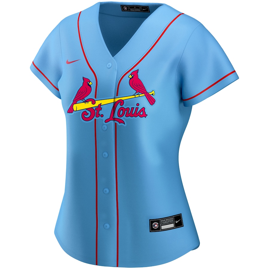 Women's St. Louis Cardinals Nike Blue Alternate Replica Custom Jersey