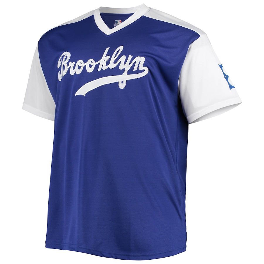 Men's MLB Brooklyn Dodgers Jackie Robinson Royal/White Cooperstown Collection Replica Player Jersey