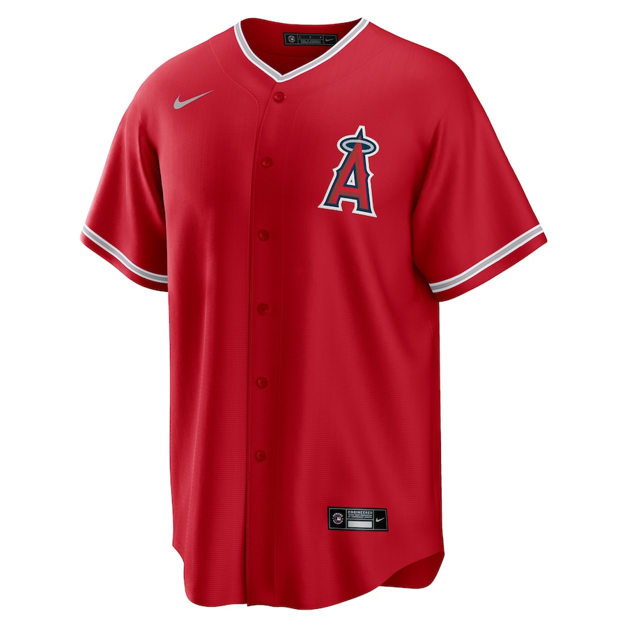 Men's Los Angeles Angels Noah Syndergaard Red Alternate Replica Player Jersey