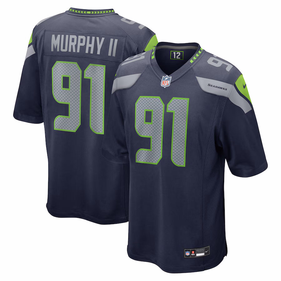 Byron Murphy II Seattle Seahawks Nike Player Game Jersey - College Navy