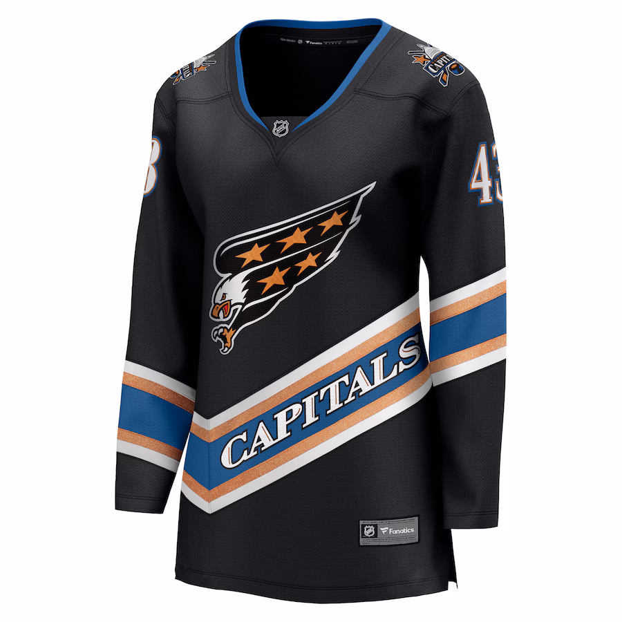 Tom Wilson Washington Capitals Fanatics Women's Alternate 50th Anniversary Premier Breakaway Player Jersey - Black