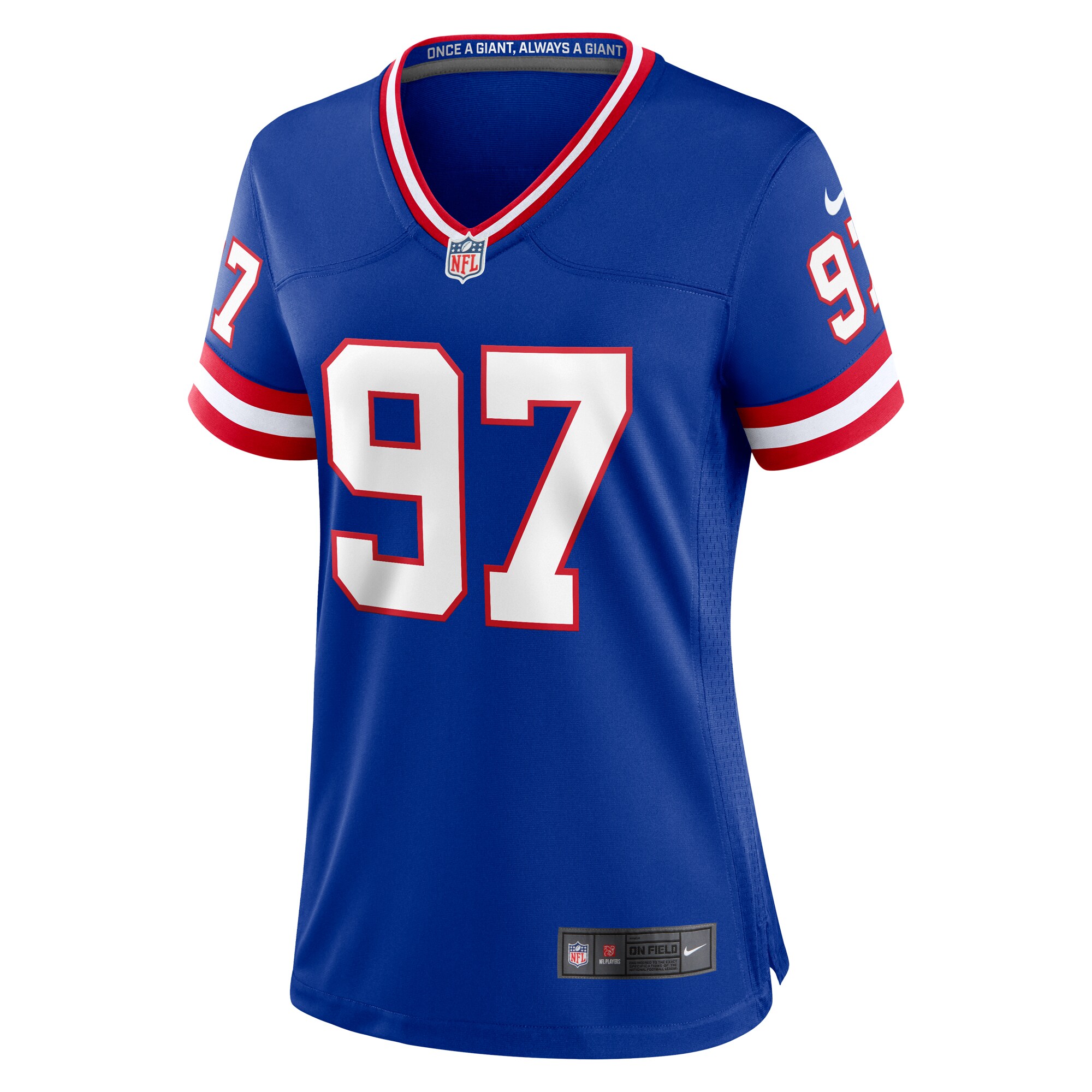 Dexter Lawrence II New York Giants Women's Classic Game Player Jersey - Royal