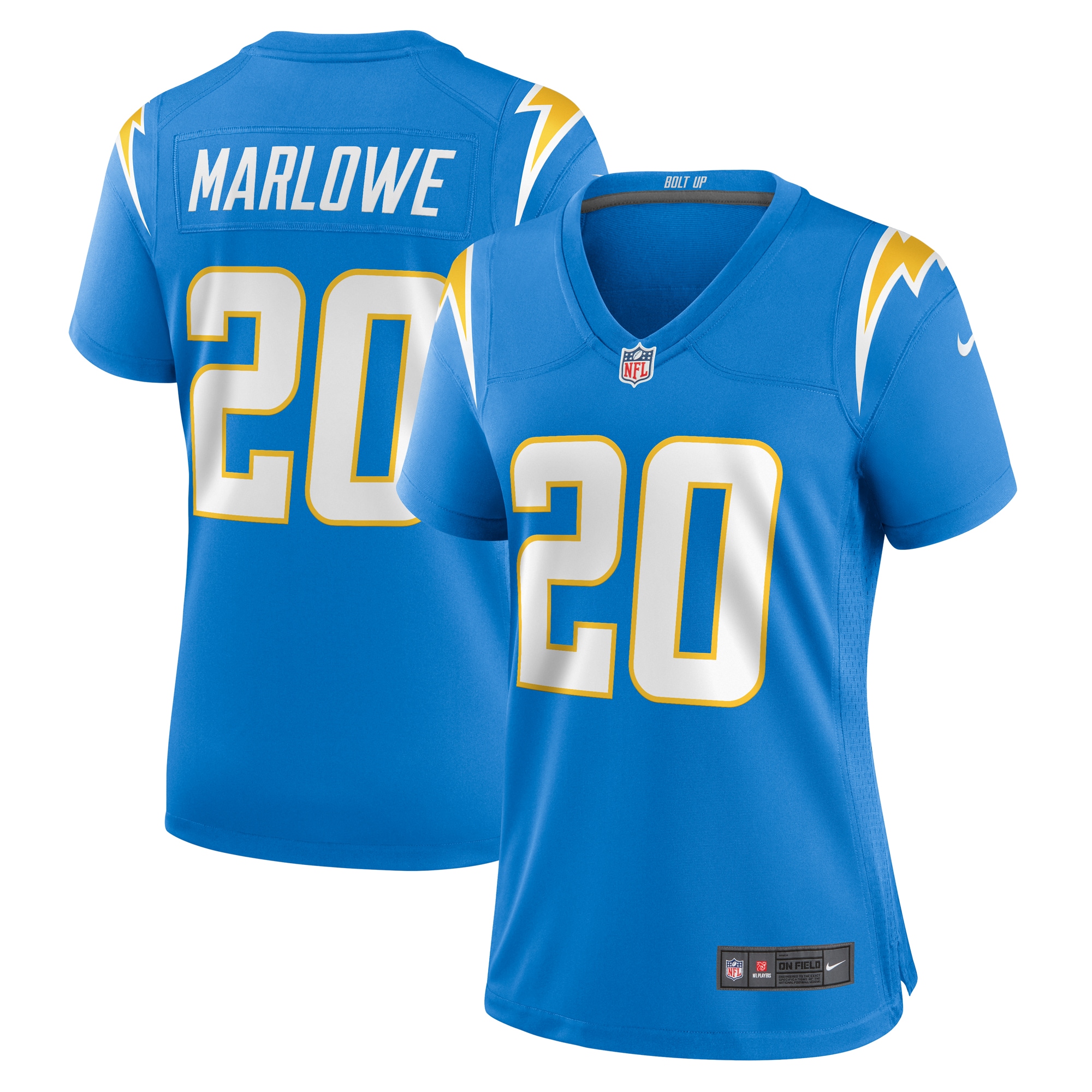 Dean Marlowe Los Angeles Chargers Women's Team Game Jersey - Powder Blue