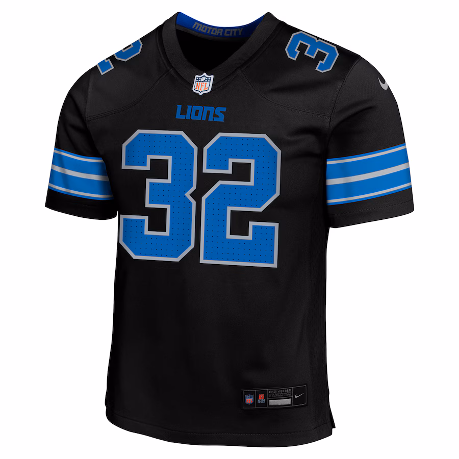 Brian Branch Detroit Lions Nike Youth Alternate Player Game Jersey - Black
