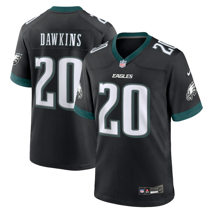 Brian Dawkins 20 Philadelphia Eagles Alternate Game Men Jersey - Black