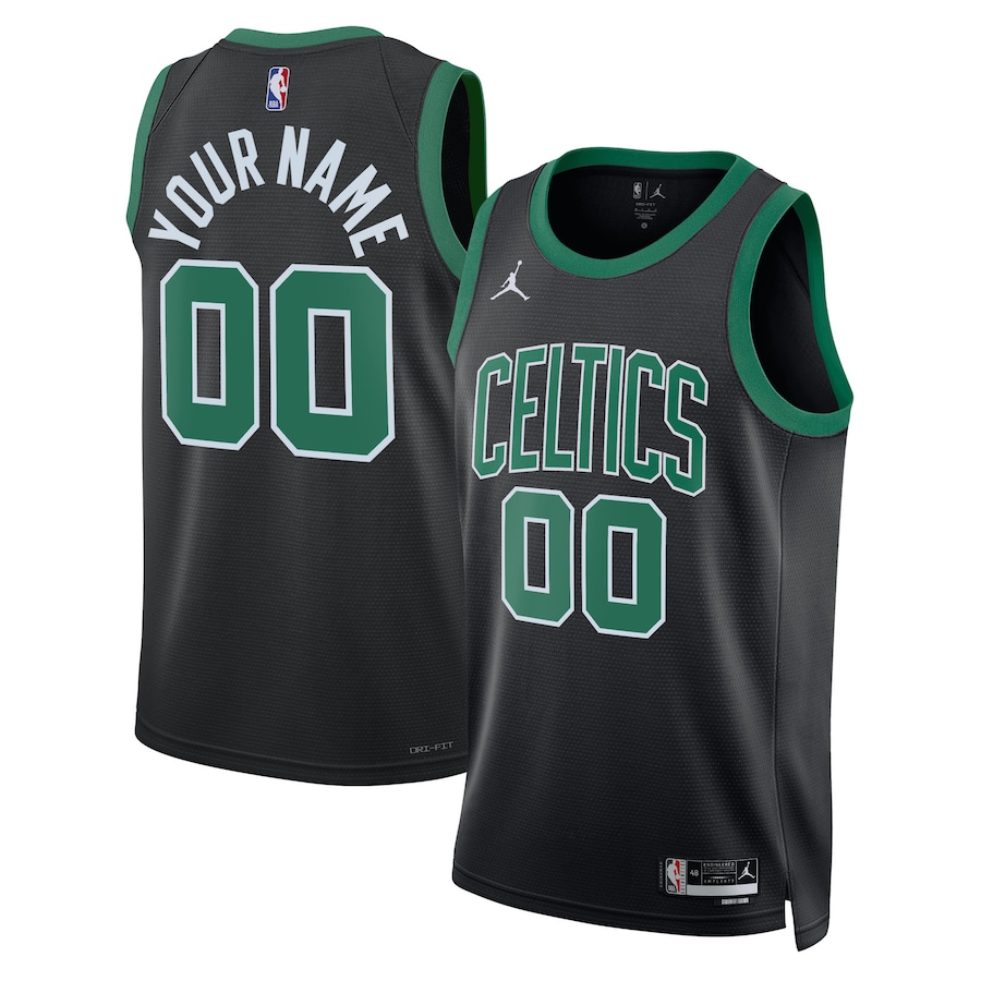 Unisex NBA Boston Celtics Jordan Brand Black 2022/23 Swingman Custom Jersey - Statement Edition