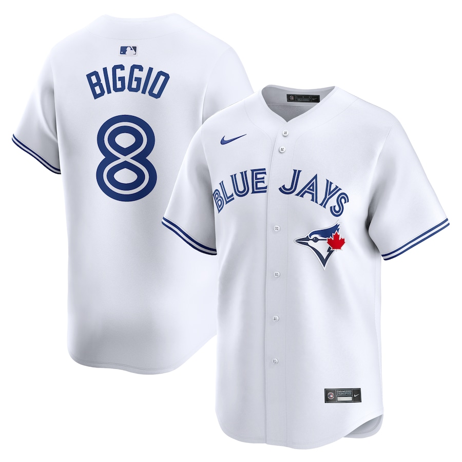 Men's Toronto Blue Jays Cavan Biggio White Home Limited Player Jersey
