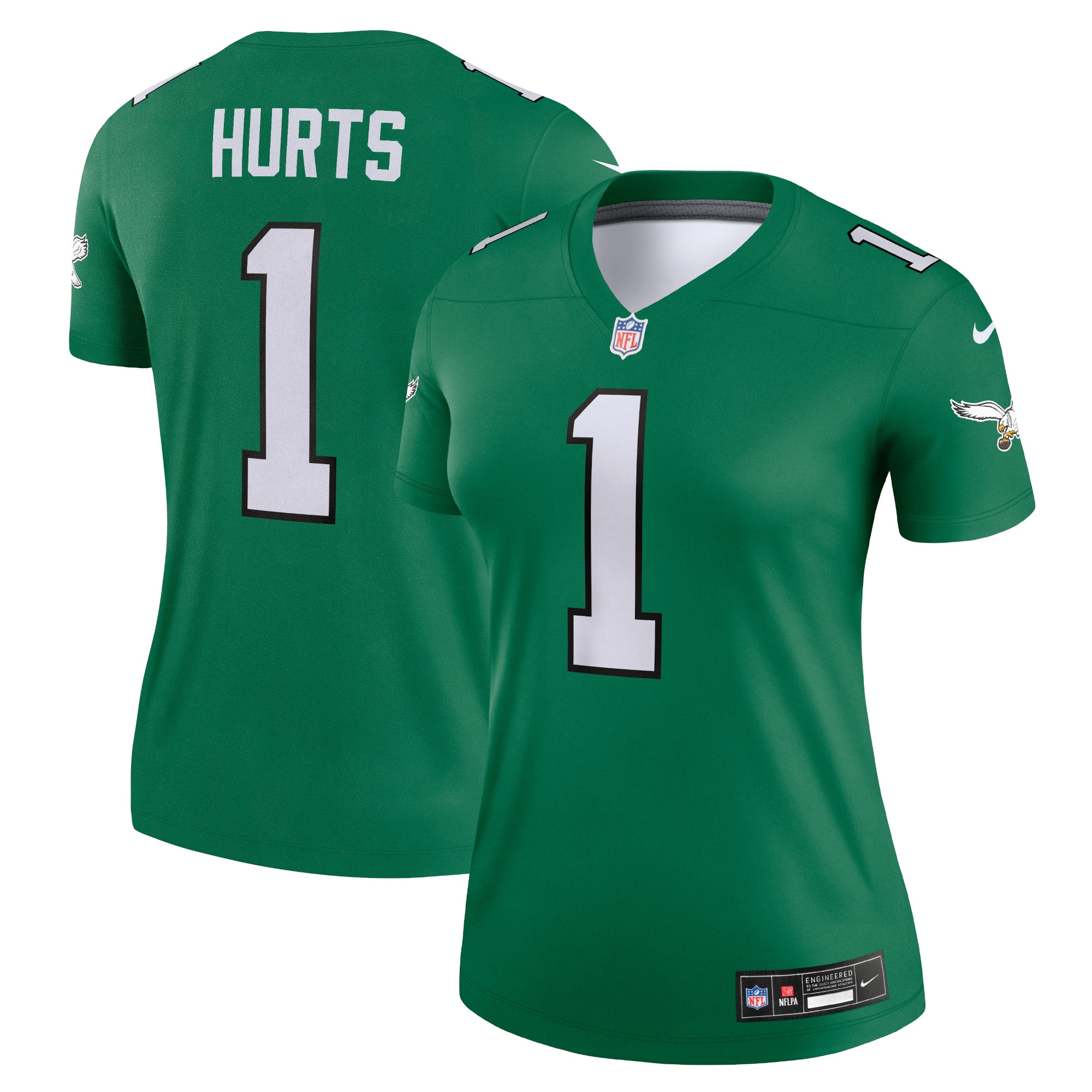 Jalen Hurts Philadelphia Eagles Women's Alternate Legend Player Jersey - Kelly Green