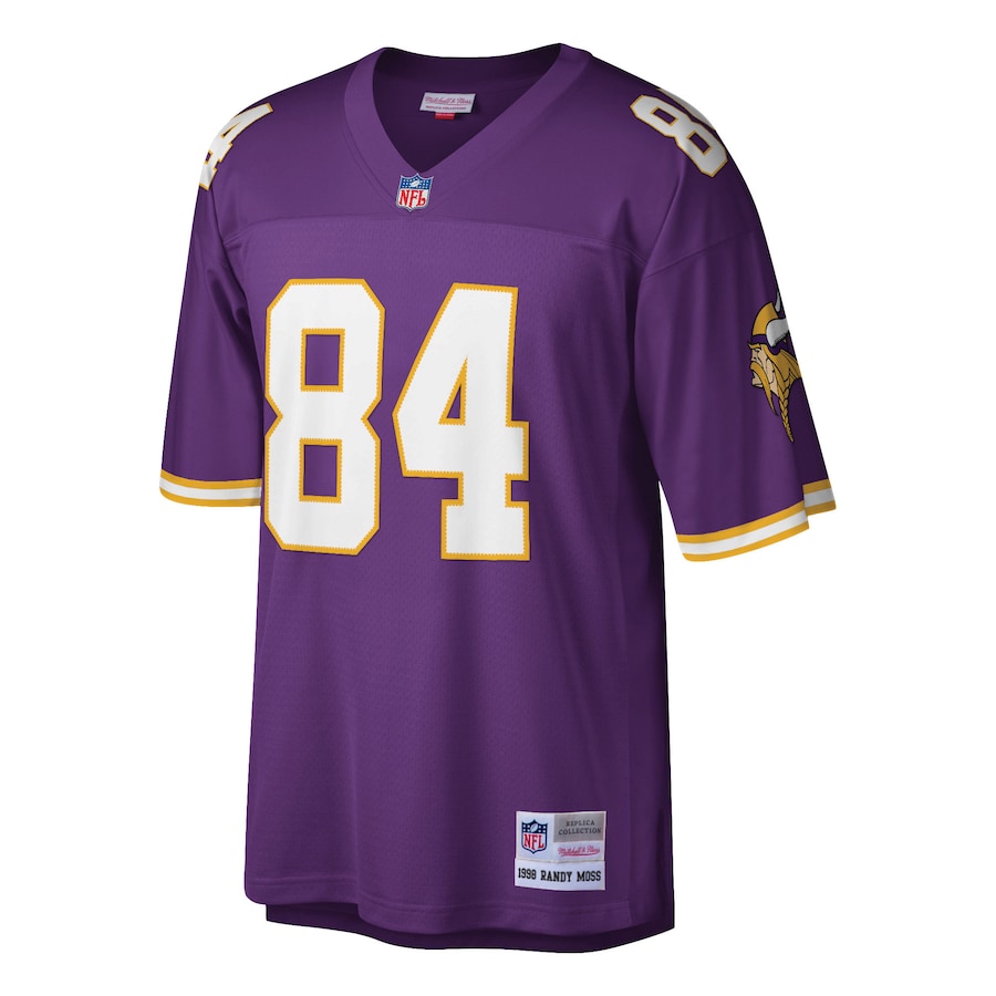 Mens Minnesota Vikings Randy Moss Purple Retired Player Legacy Replica Jersey