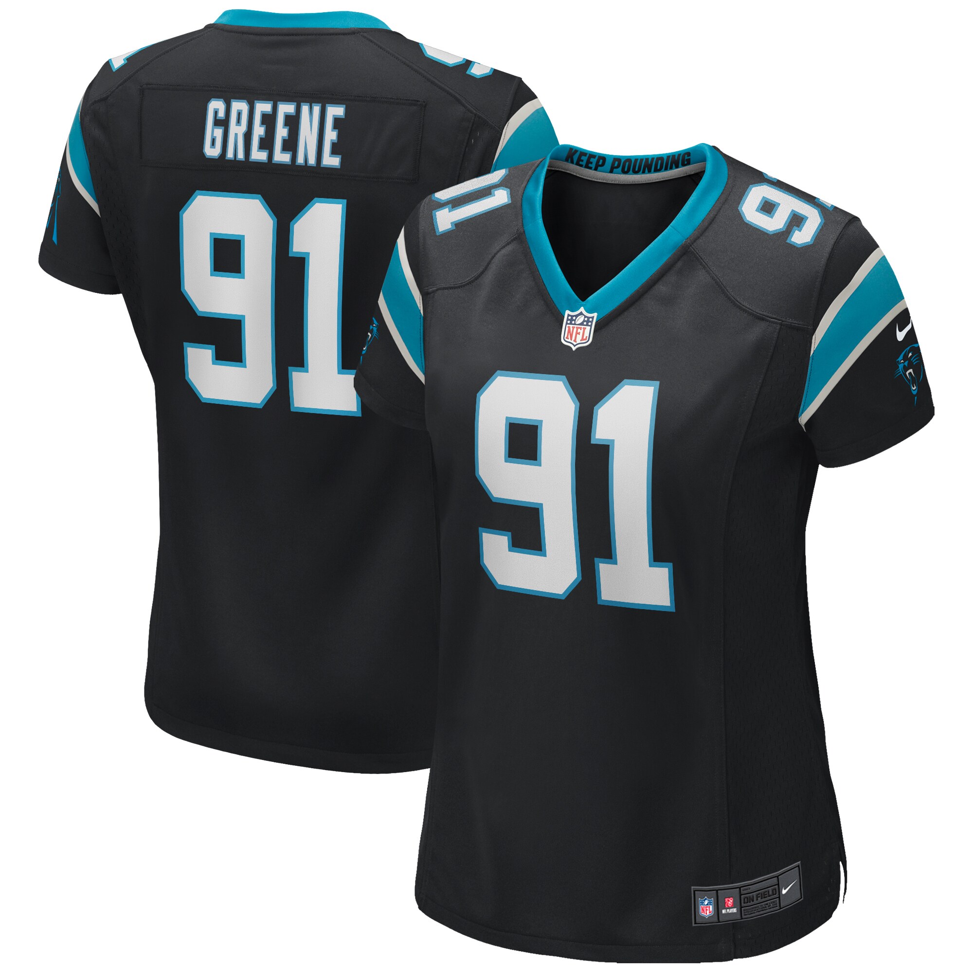 Kevin Greene Carolina Panthers Women's Game Retired Player Jersey - Black