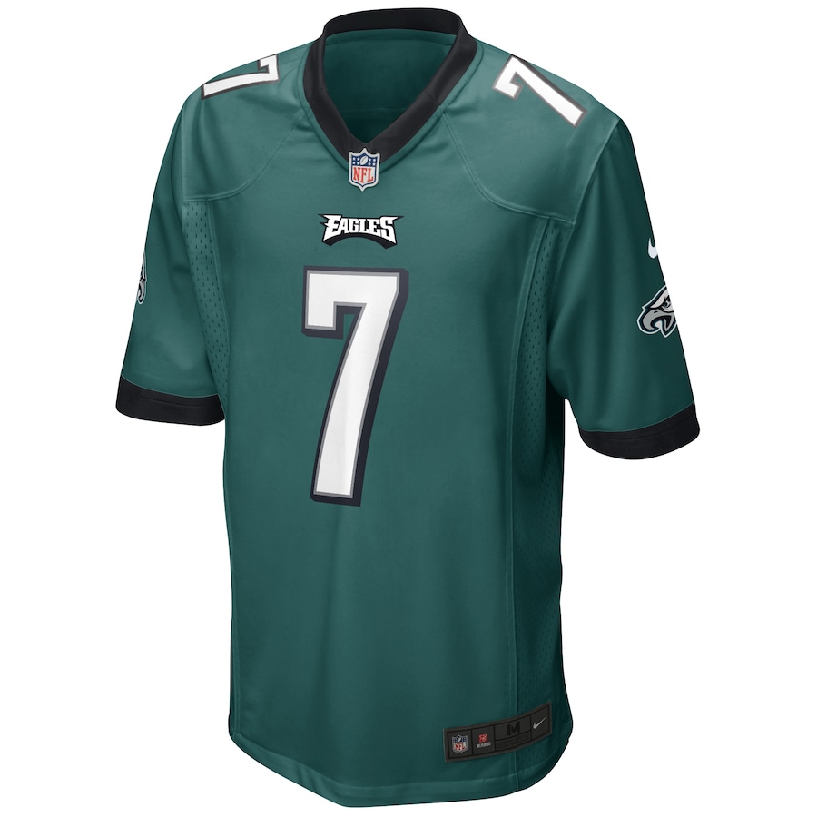 Mens Philadelphia Eagles Ron Jaworski Midnight Green Game Retired Player Jersey