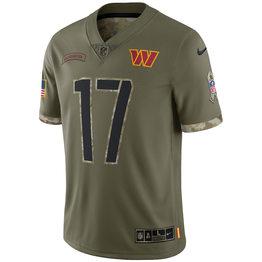 Mens Washington Commanders Olive 2022 Salute To Service Limited Jersey
