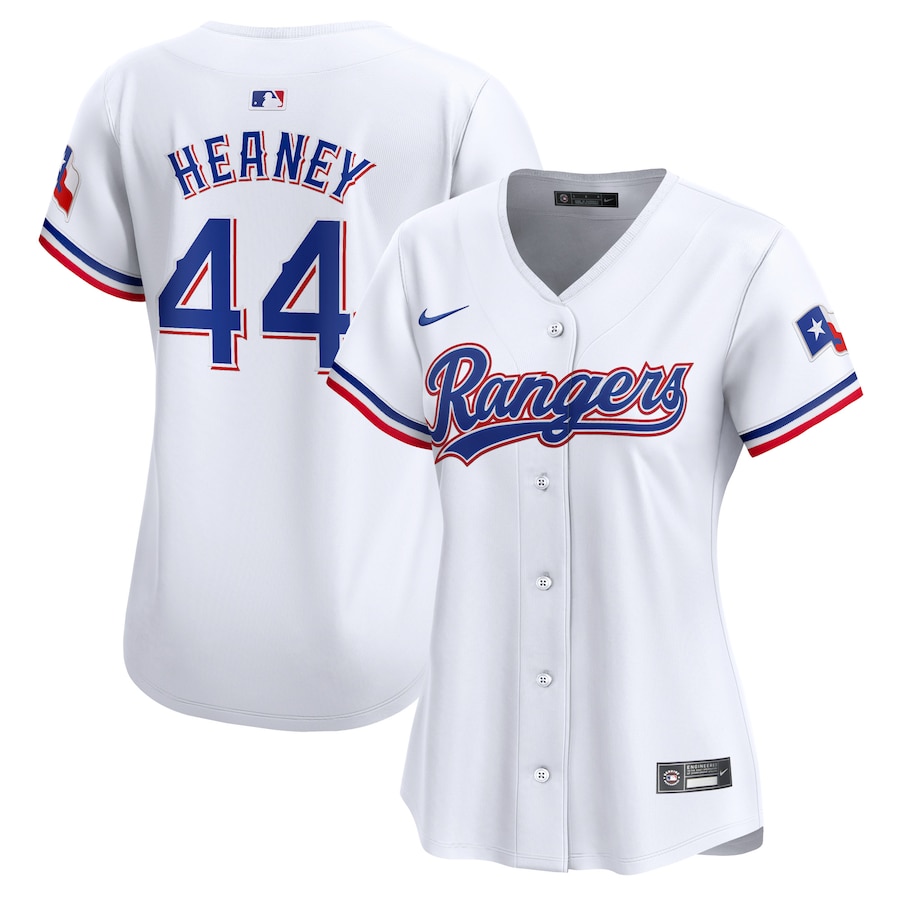 Youth Texas Rangers Andrew Heaney Nike White Home Limited Player Jersey