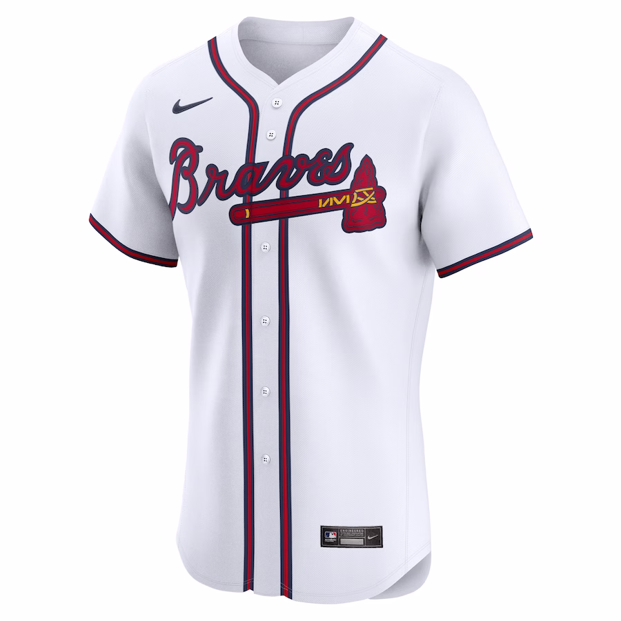 Youth Atlanta Braves Travis d'Arnaud Nike White Home Elite Player Jersey